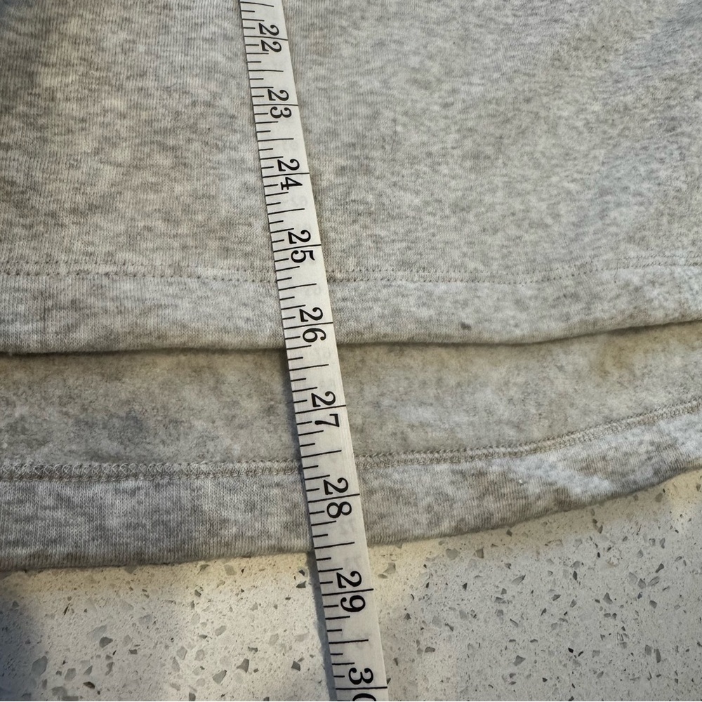 J. Crew Light Gray Cowl Neck Sweatshirt Button Accents Medium Capsule Staple - Picture 6 of 8